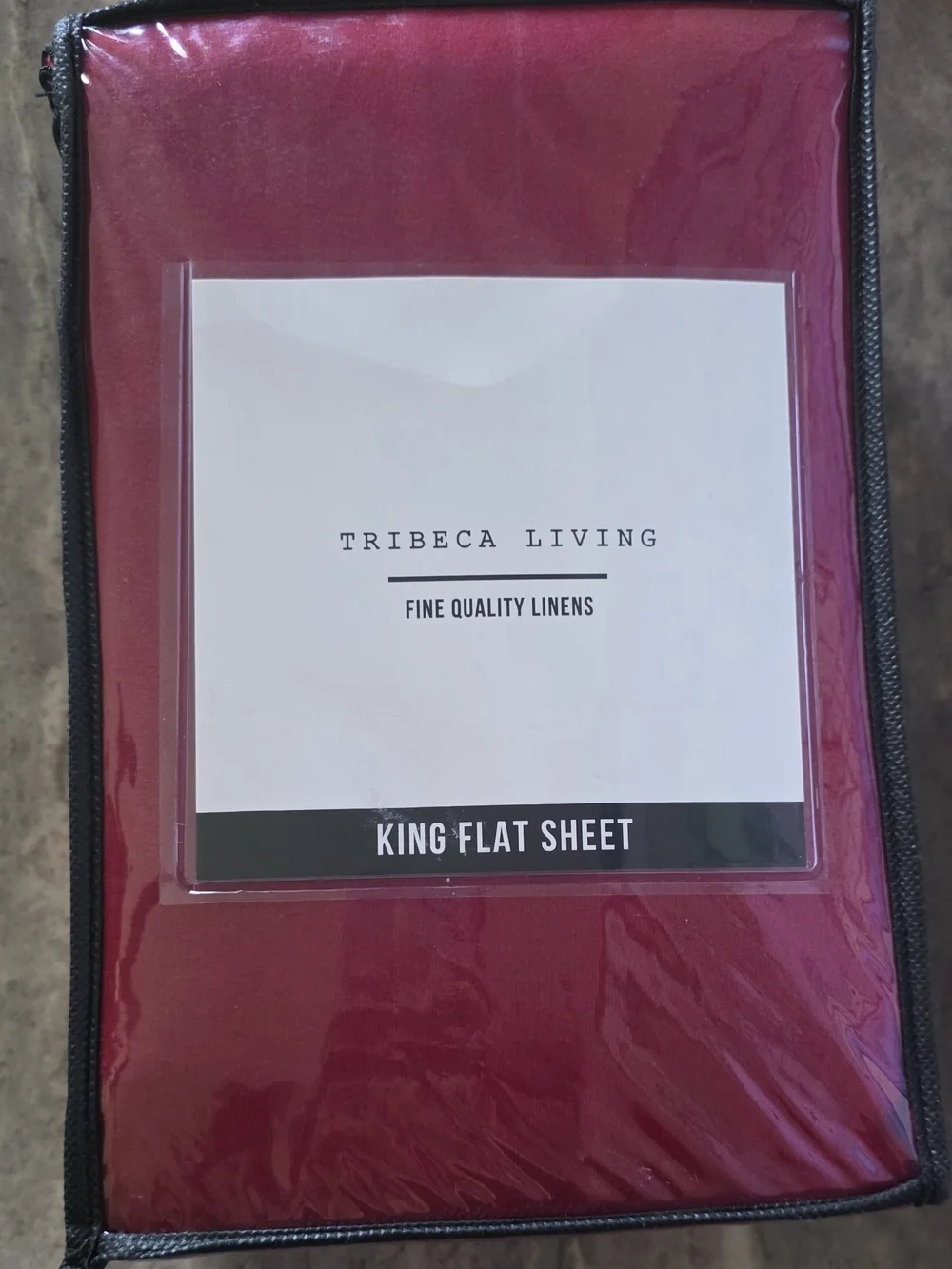 King Flat Sheet | 100%Turkish Cotton — Deep Red